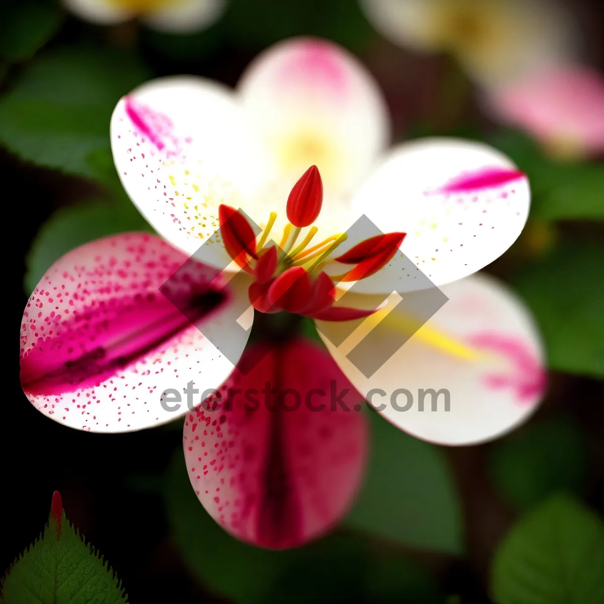 Picture of Tropical Orchid Blossom in a Serene Garden