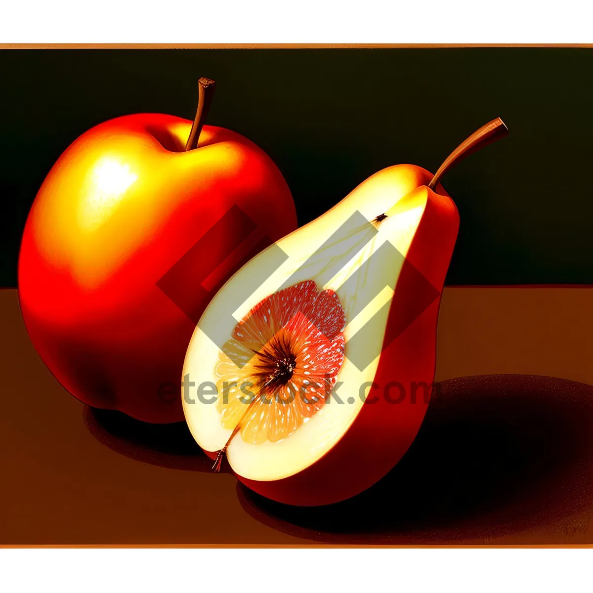 Picture of Fresh and Juicy Apple - Healthy and Nutritious Snack