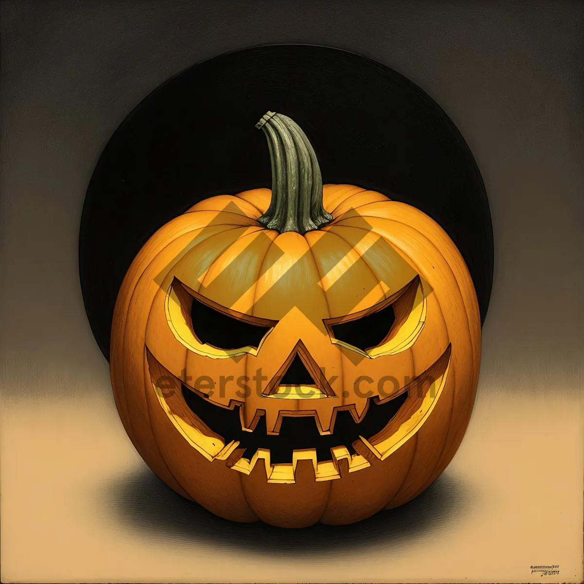 Picture of Spooky Autumn Jack-o'-Lantern Lamp