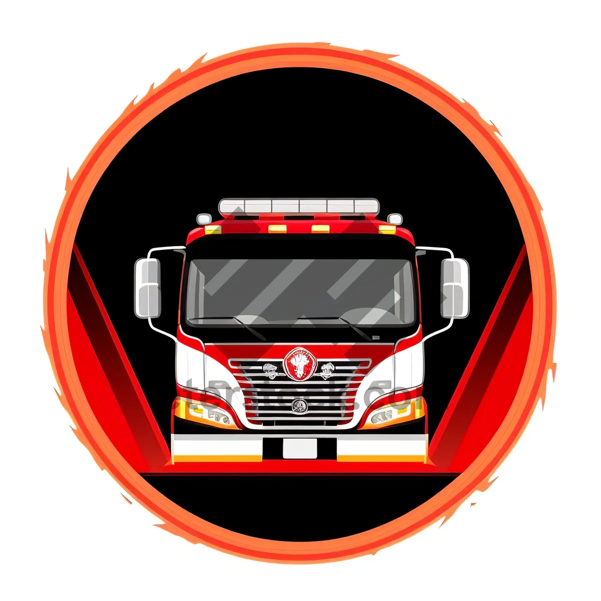 Picture of Fire Station Symbol - Web Icon for Business