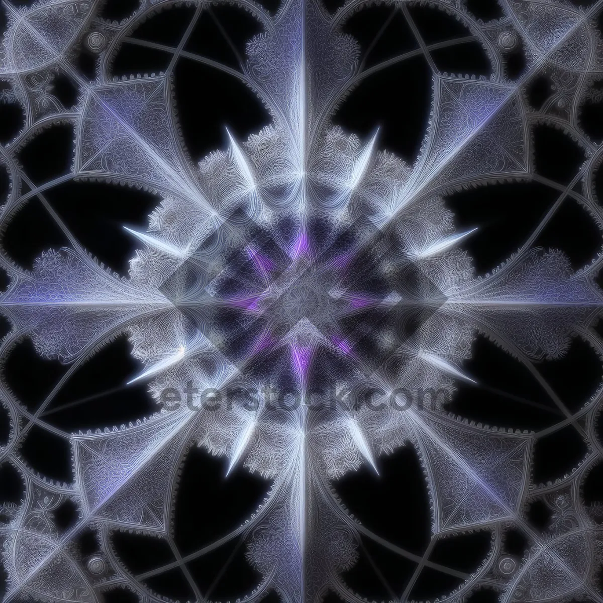 Picture of Futuristic Fractal Harmony: A Colorful Space Fantasy