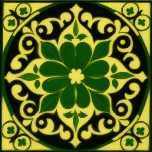 Vintage Floral Ornamental Tile Design - Seamless Decorative Pattern