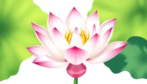 Colorful floral lotus design wallpaper