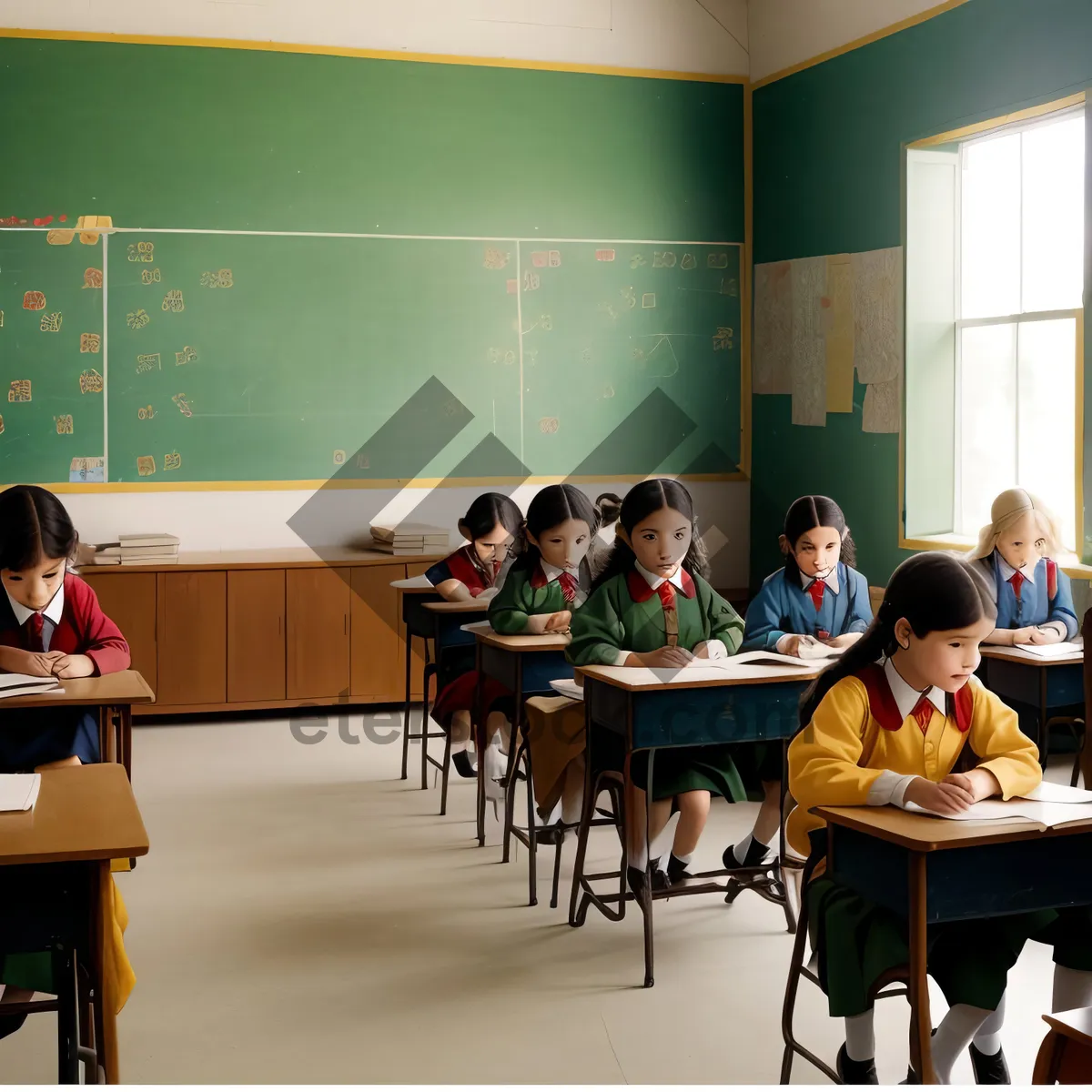 Picture of Professional team discussing business strategies in modern office