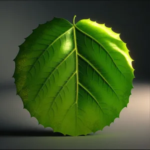 Vibrant Maple Leaf in a Lush Forest