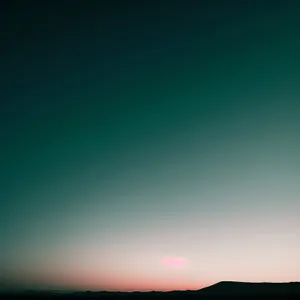 Vibrant summer skies over tranquil countryside meadow