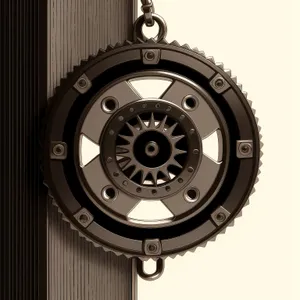 Mechanical Timepiece: Metal Gear Clock Mechanism