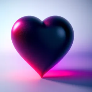 Love-filled 3D Heart Symbol for Valentine's Celebration