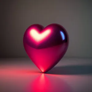 Romantic Heart Icon in Vibrant Colors