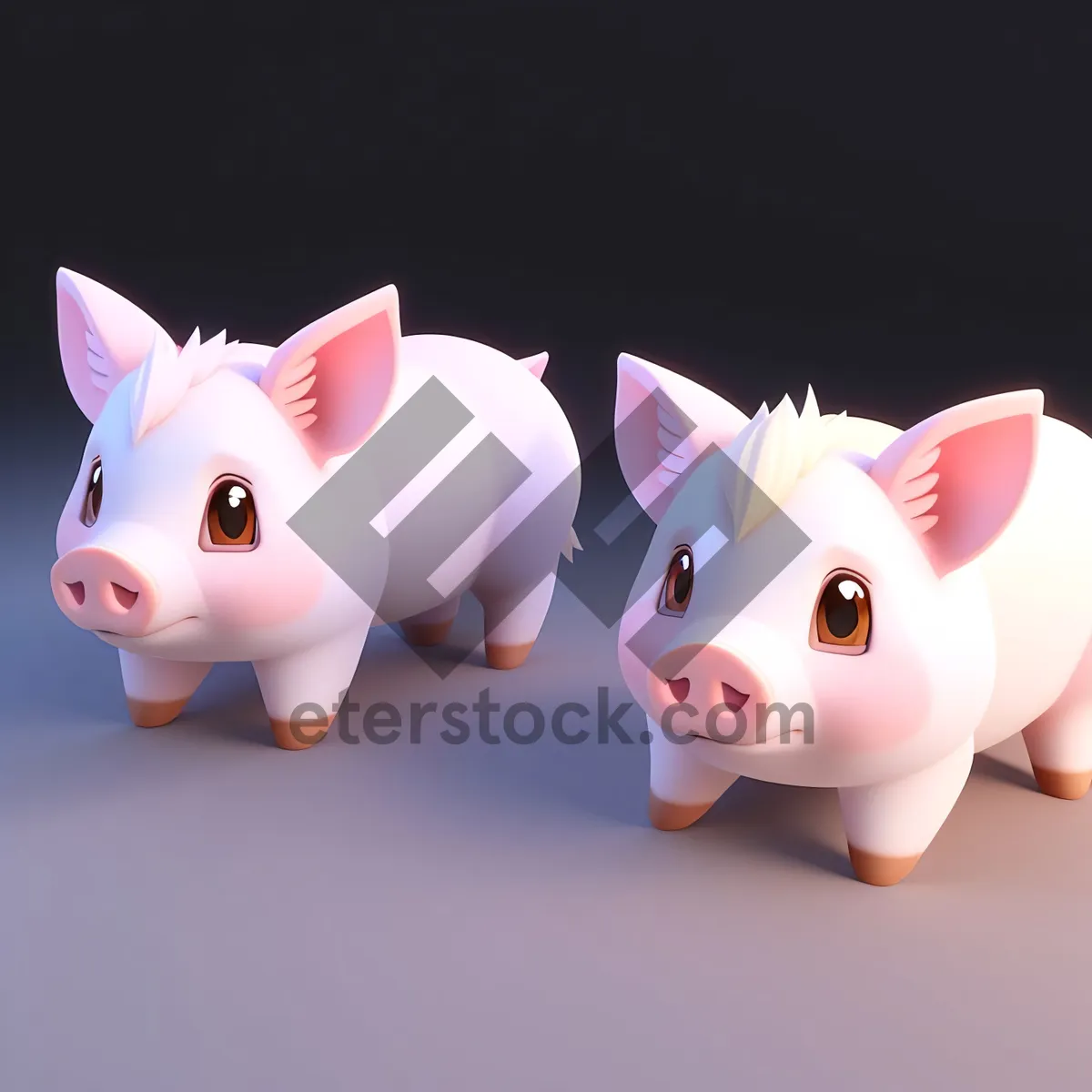 Picture of Pink Ceramic Piggy Bank: Money-Saving Wealth Container