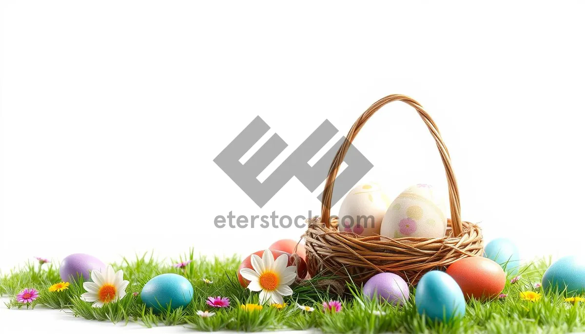 Picture of Spring Easter Egg Basket Decorations