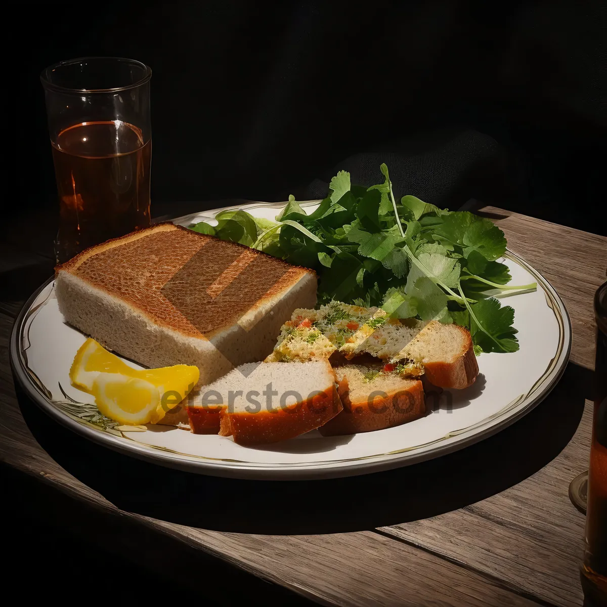 Picture of Healthy Gourmet Salad with Fresh Vegetables and Cheese