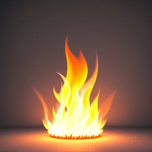 Blazing Heat: Iconic Symbol of Fire's Shiny Light