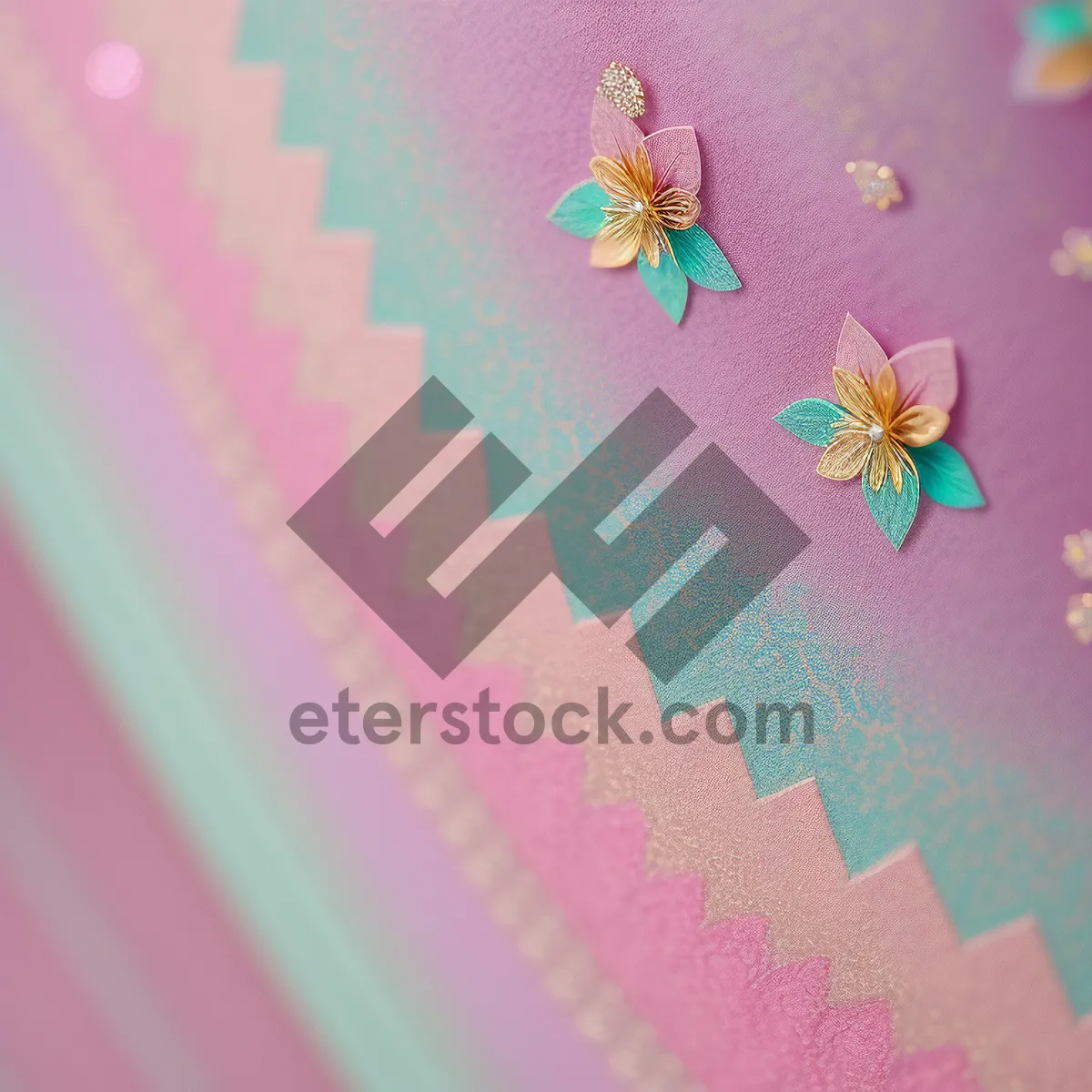 Picture of Lilac Bliss: Pink Floral Wallpaper Design - Artistic Ornament for Cards and Decor