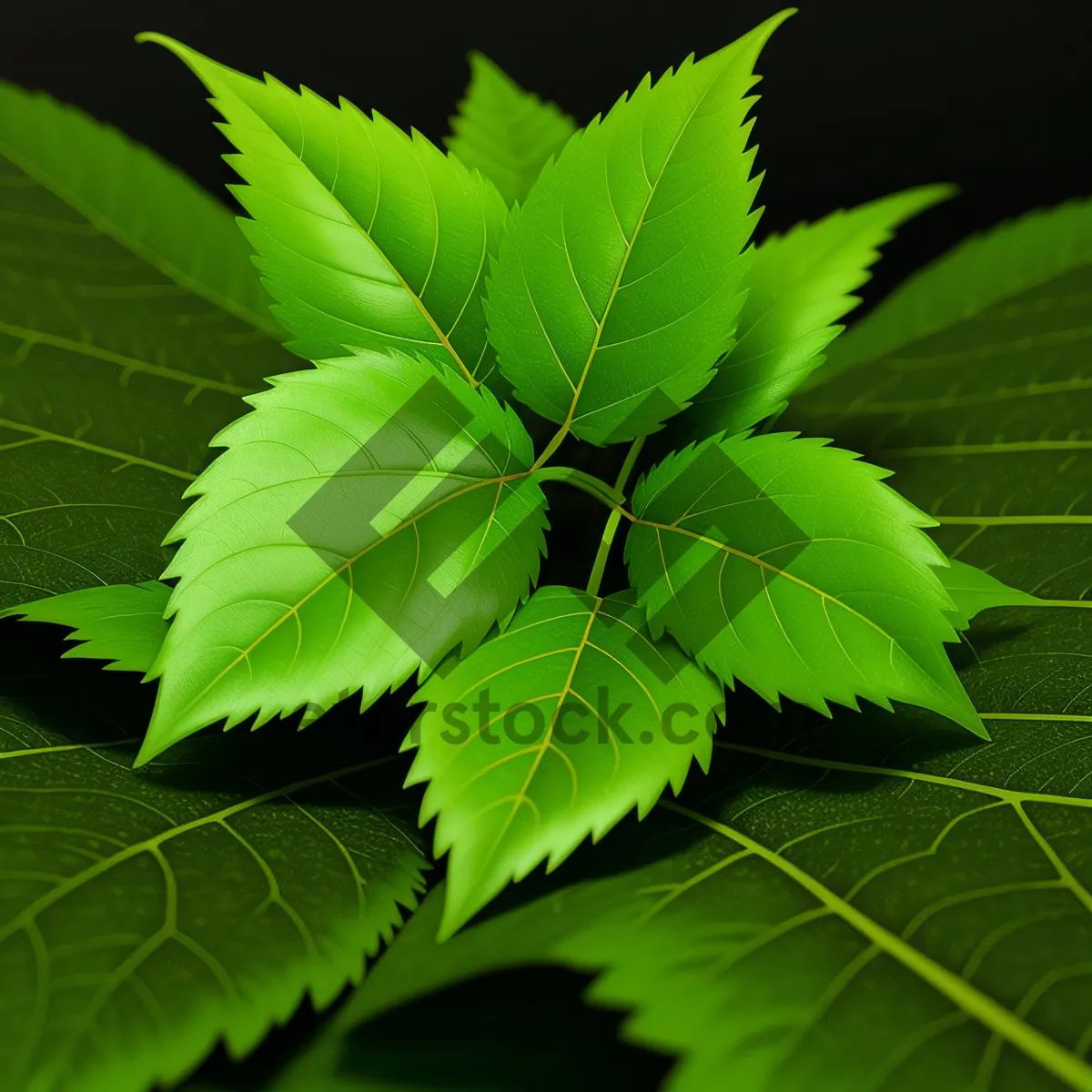 Picture of Lush Maple Tree Branch in Bright Wilderness