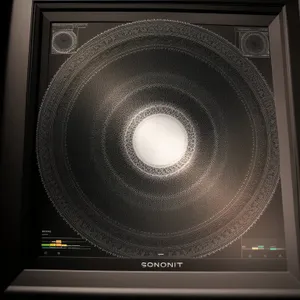 Powerful Sound System: Modern Black Studio Speakers