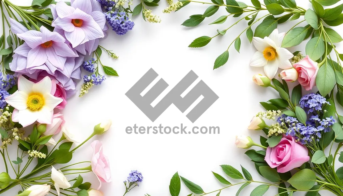 Picture of Artistic Floral Bouquet in Pink and White