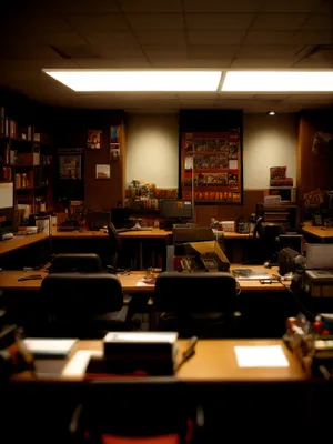 Modern Interior Design of Lit Restaurant Building