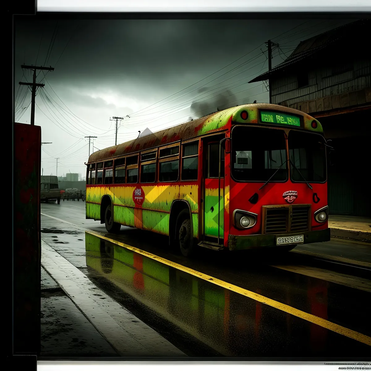 Picture of Urban Transit Street Car on Railway Track