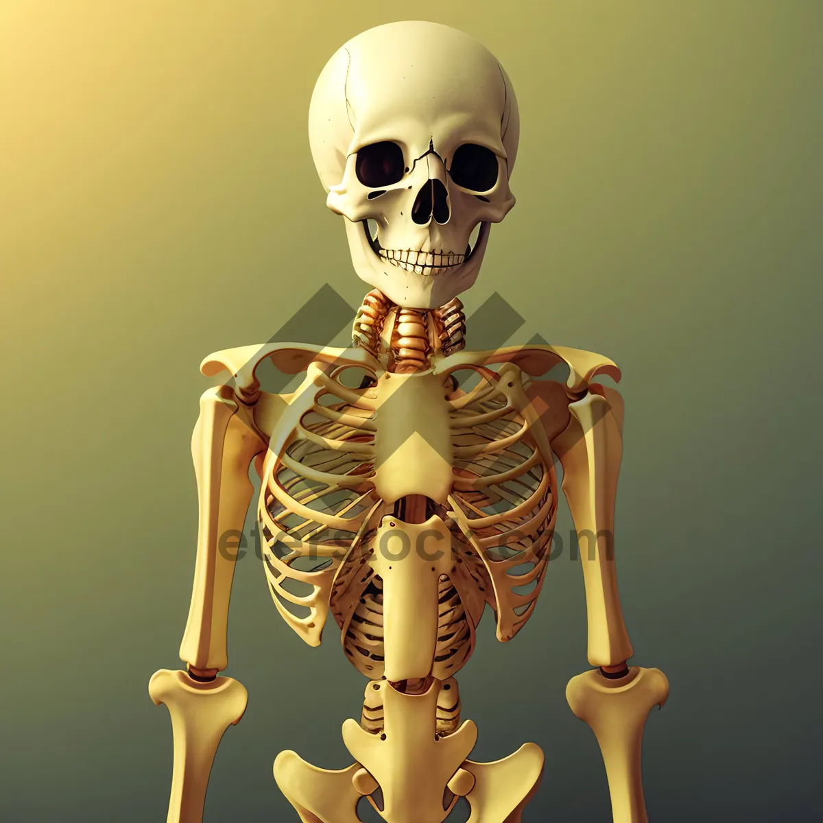 Picture of Conceptual 3D Skeleton Figure - Spine X-Ray