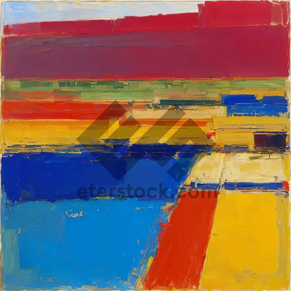 Picture of Colorful School Supplies in Paper Box