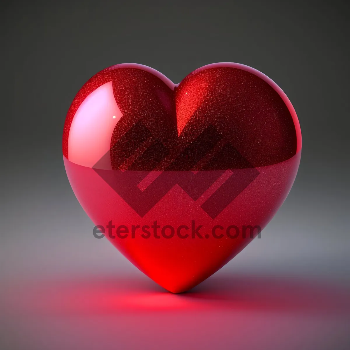 Picture of Colorful Heart Love Symbol - Romantic Celebration Icon