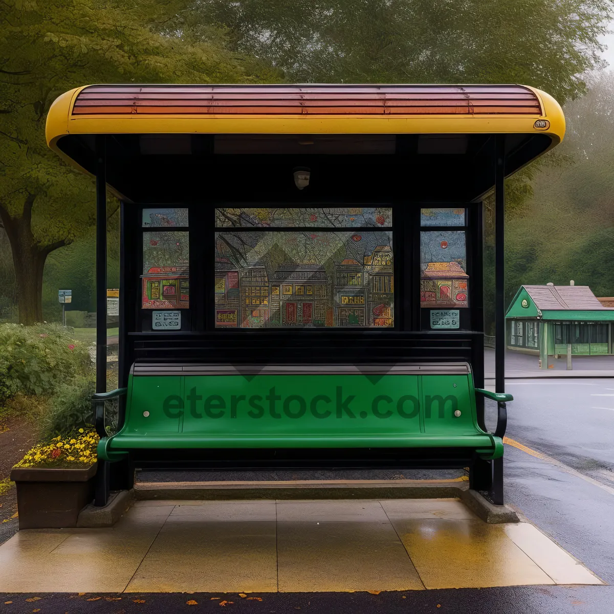 Picture of Modern office litter conveyance palanquin concept.