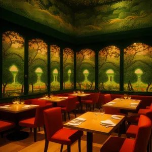 Modern Restaurant Interior Design with Stylish Furniture