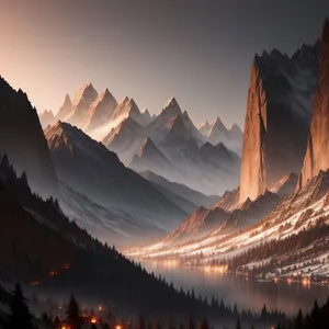 Snowcapped Alpine Majesty