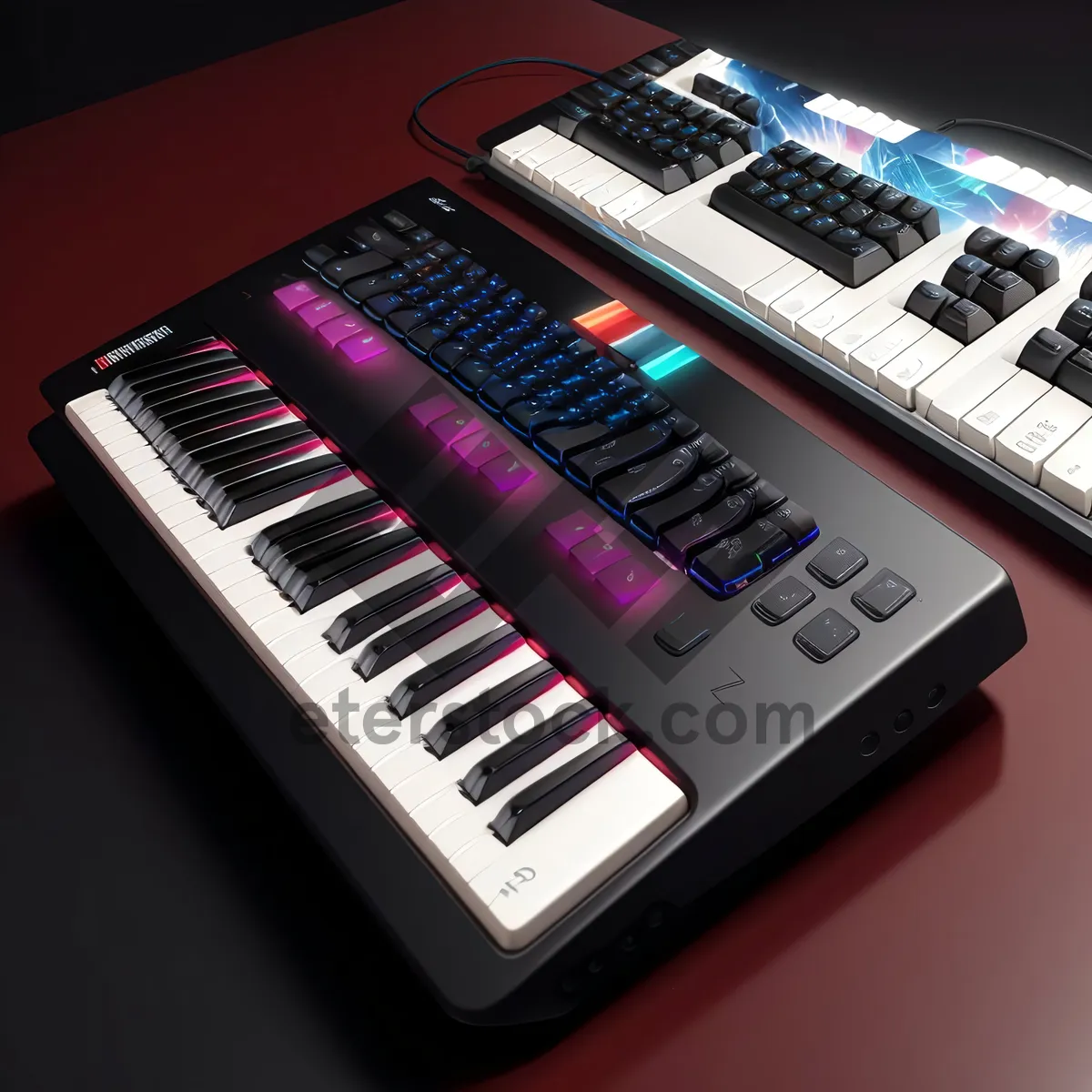 Picture of Digital Synth Keyboard: Advanced Electronic Music Equipment