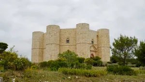 Ancient Castle by the Historic Stone Wall