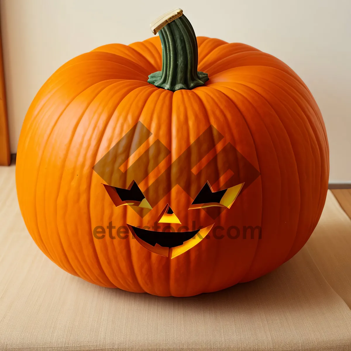 Picture of Festive Autumn Pumpkin Decoration for Halloween and Thanksgiving