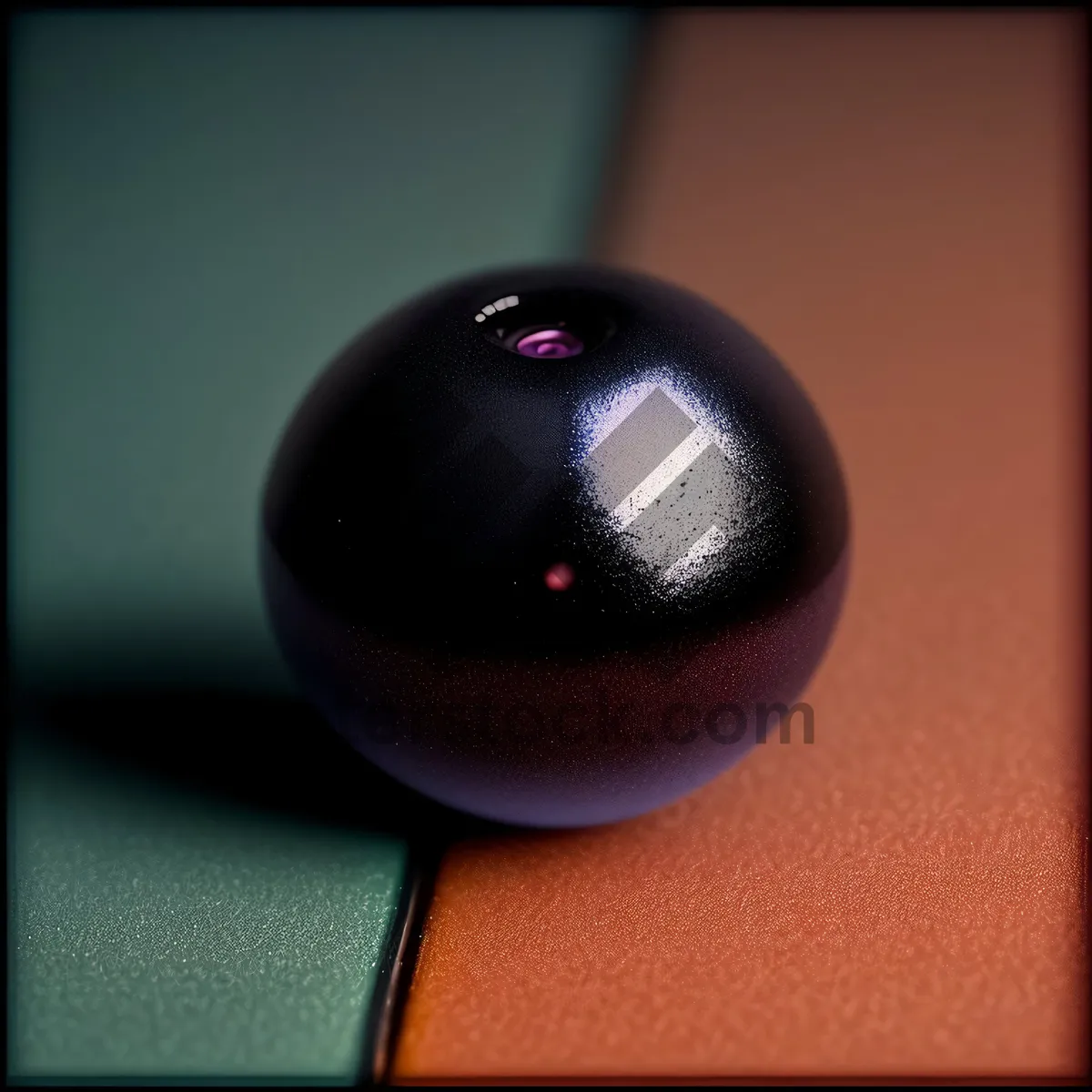 Picture of Billiard Ball on Pool Table: Eight Ball Challenge