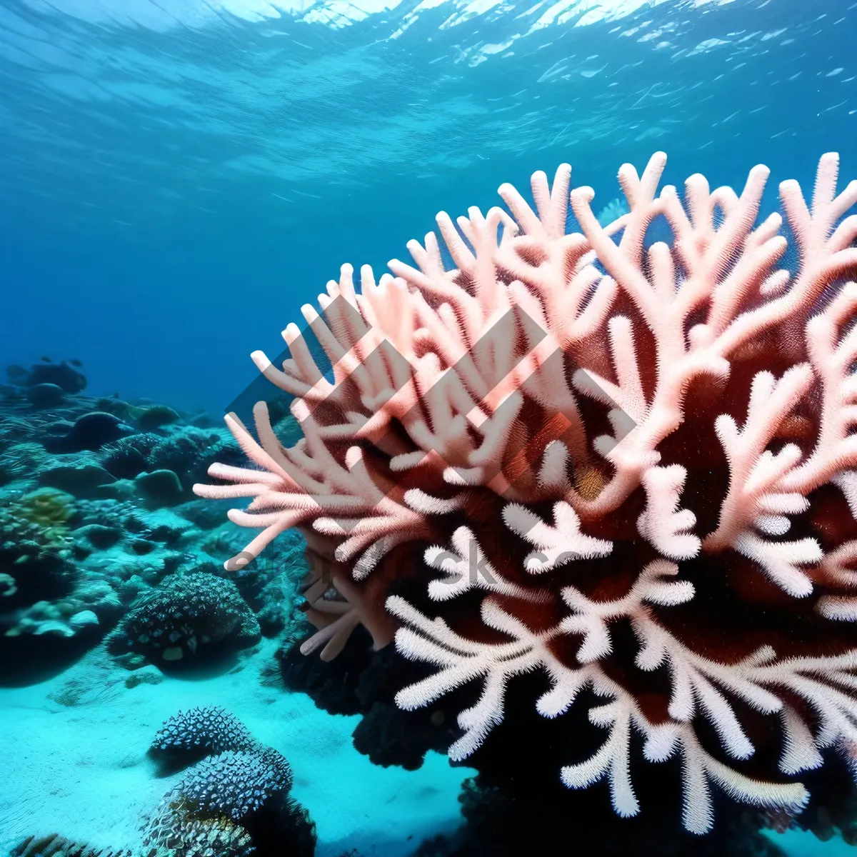 Picture of Colorful Anemone Fish in Tropical Coral Reef