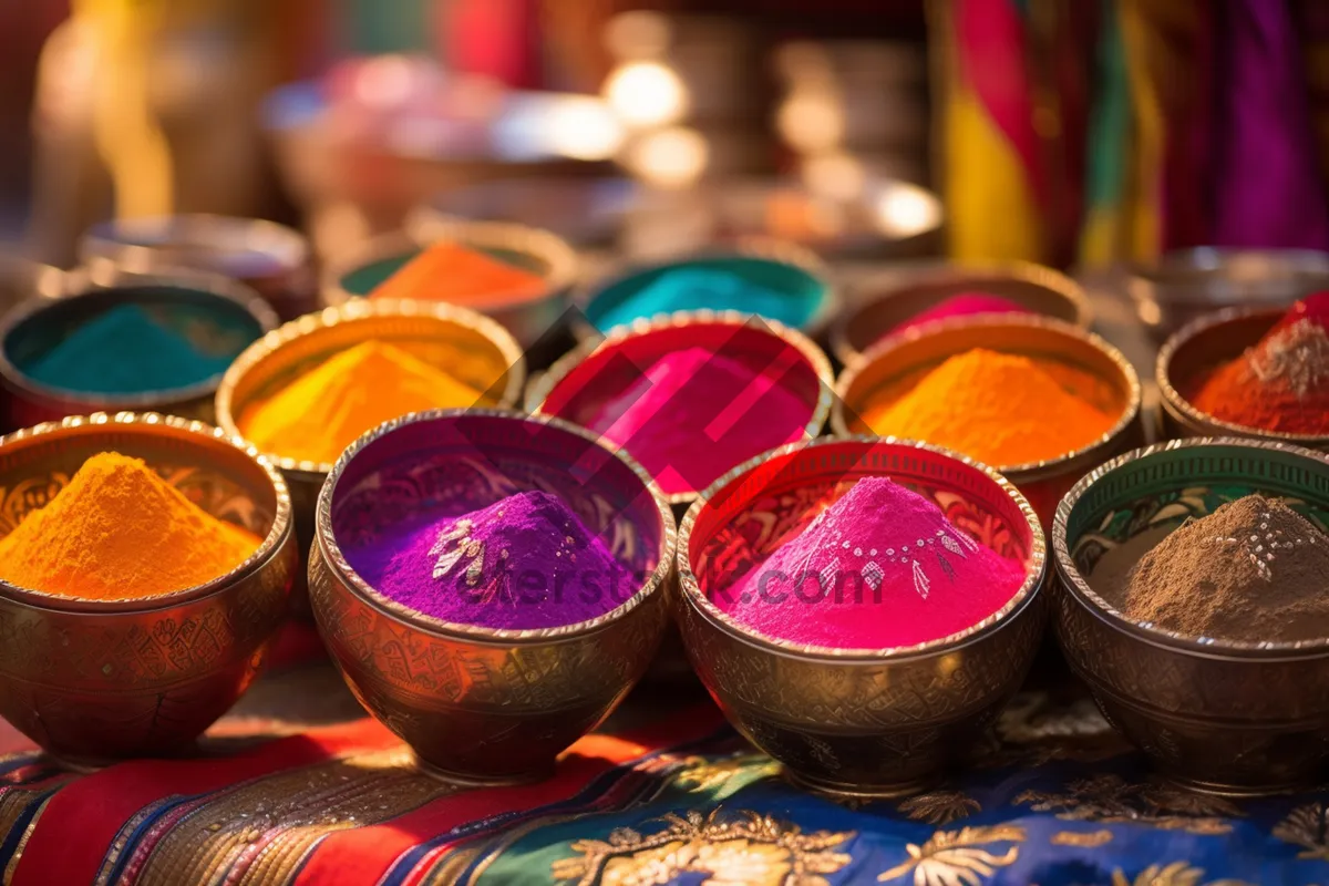 Picture of Colorful art bangle decoration with crayons and paint