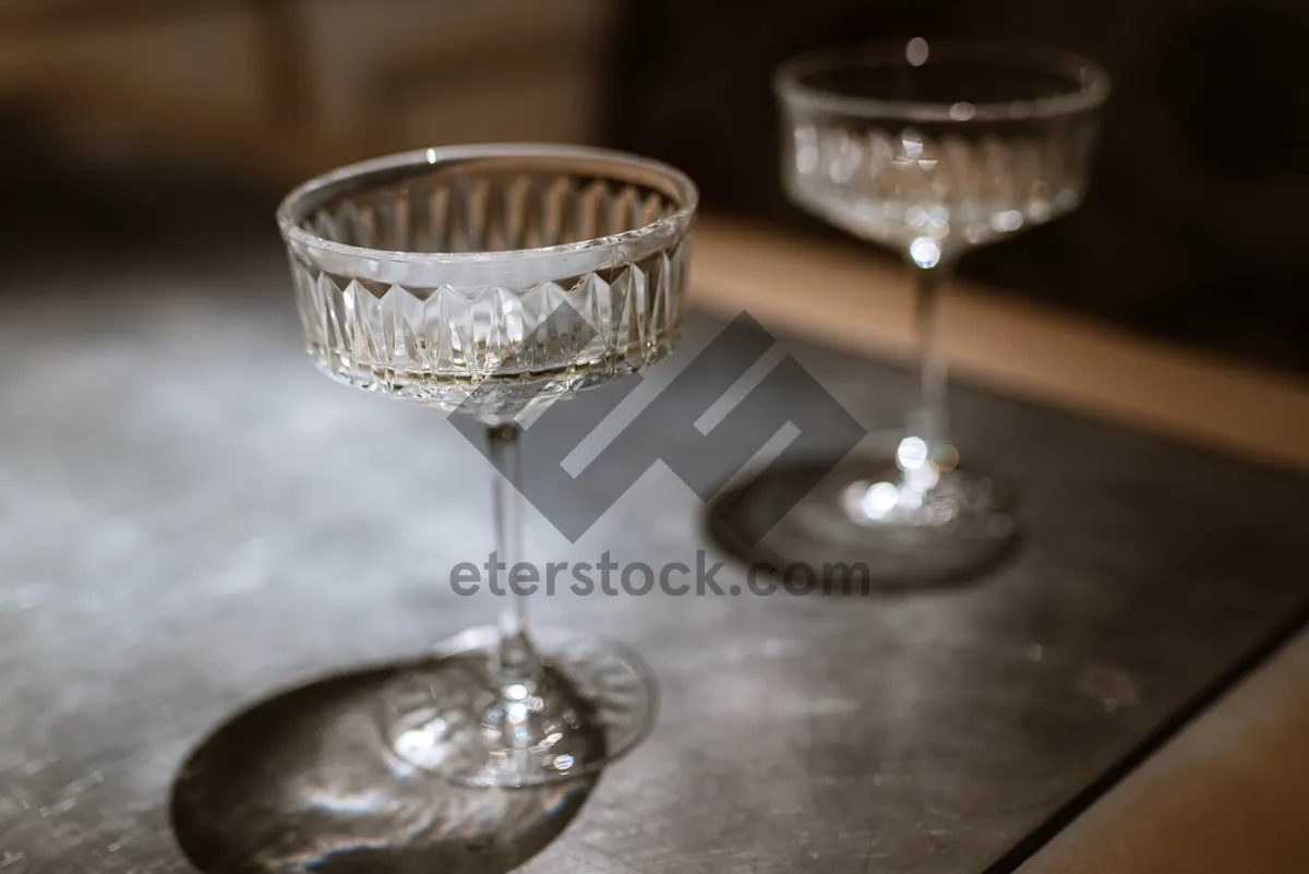 Picture of Champagne glasses at restaurant party celebration