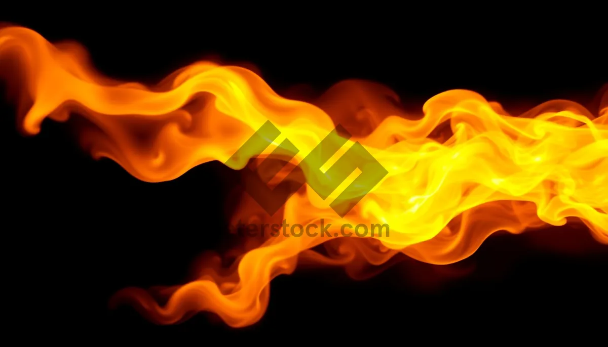 Picture of Fiery Blaze of Passion: Wallpaper Design in Orange and Yellow