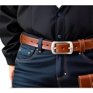 Leather Jean Restraint with Buckle Hand Purse