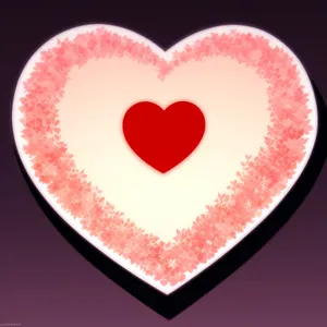 Valentine's Day Heart Icon - Romantic 3D Decoration