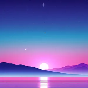 Moonlit Winter Sky Wallpaper