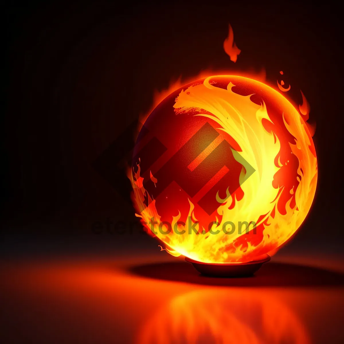 Picture of Fiery Pumpkin Glow - A Vibrant Symbol of Heat and Light.