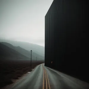 Speeding through the mesmerizing highway tunnel