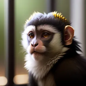 Cute primate with expressive eyes - Wildlife Portrait