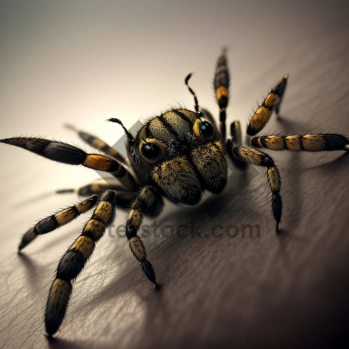 Picture of Wild Predator in Black: Intense Garden Spider