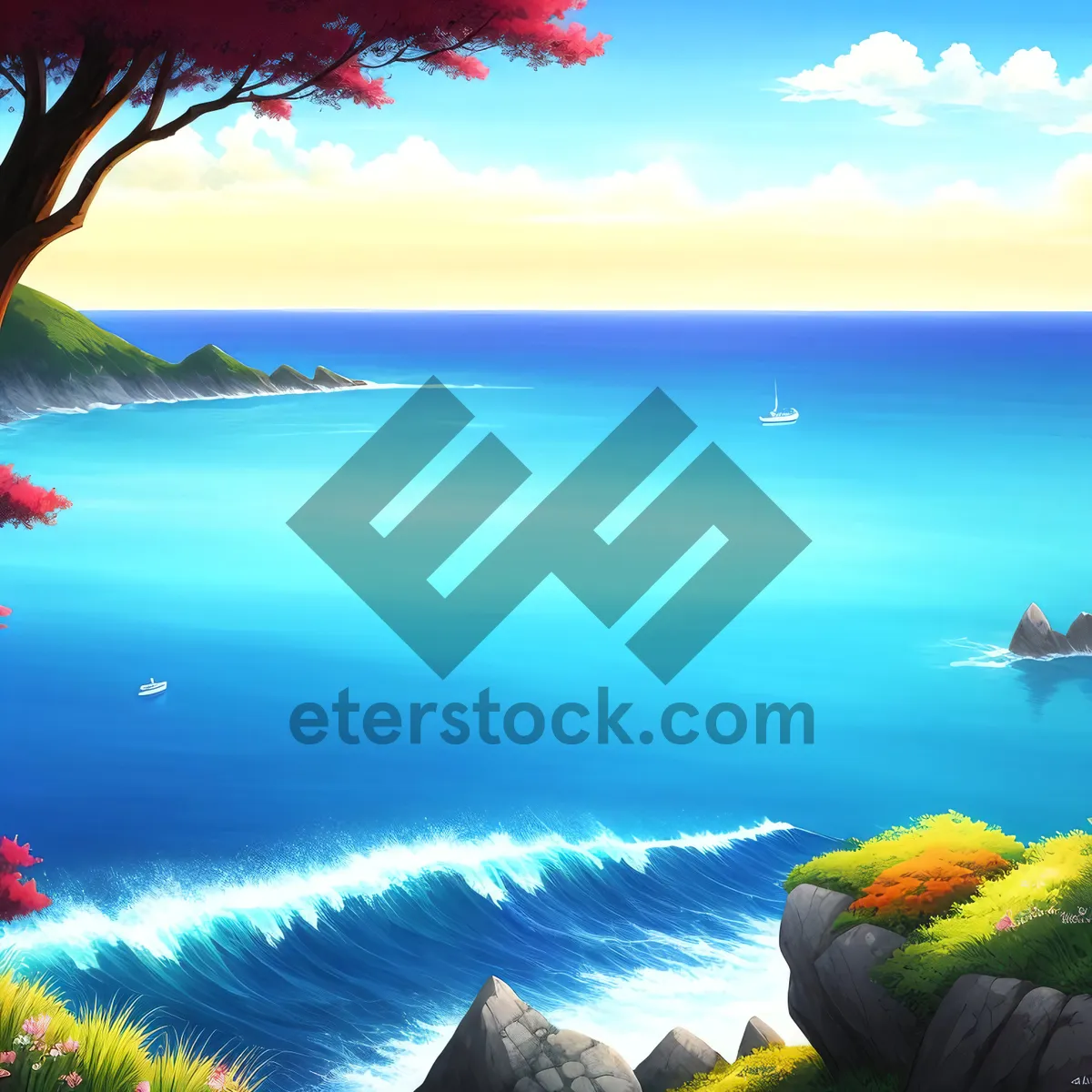 Picture of Golden Horizon: Sunsets on the Beach