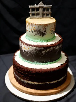 Decadent Chocolate Cream Cake at Local Bakery