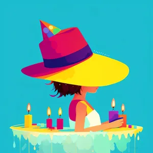 Colorful Holiday Cartoon Pyramid Art