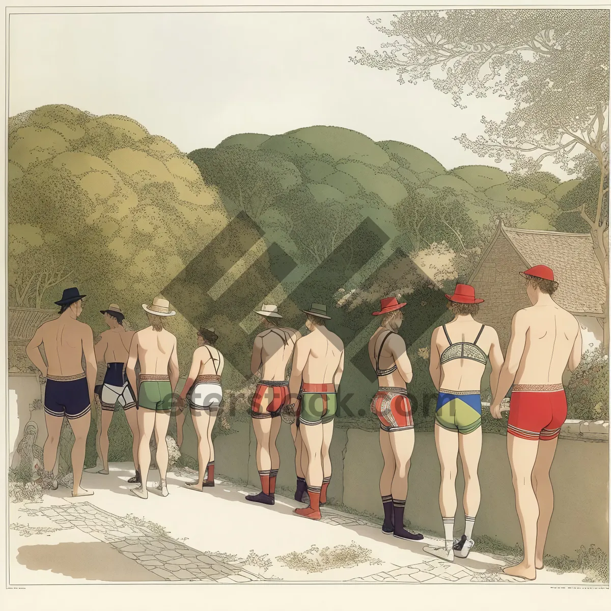 Picture of Summer Beach Fun with Stylish Swimwear
