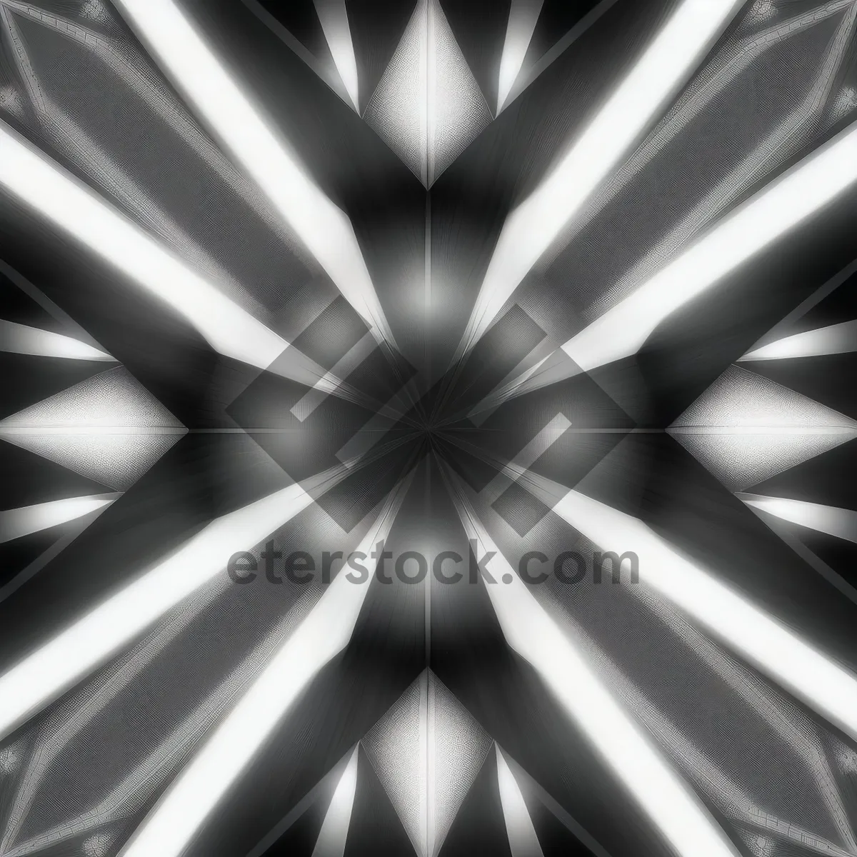 Picture of Radiant Starburst: A Vivid Digital Graphic with Fractal-like Rays