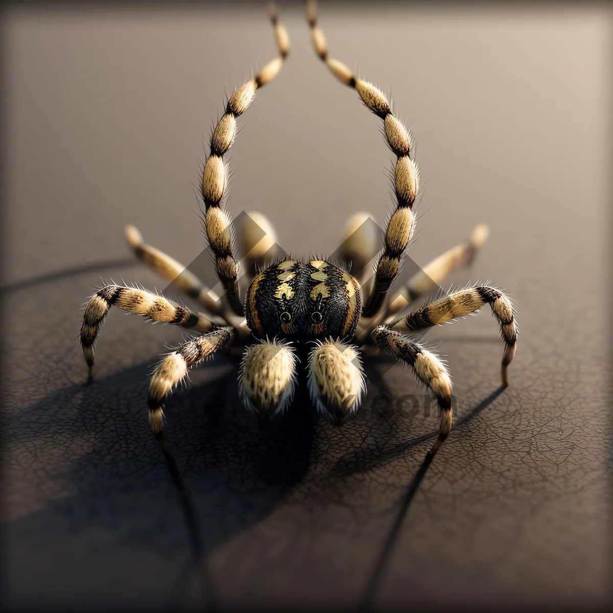 Picture of Black and Gold Garden Spider - Close-up Wildlife Shot